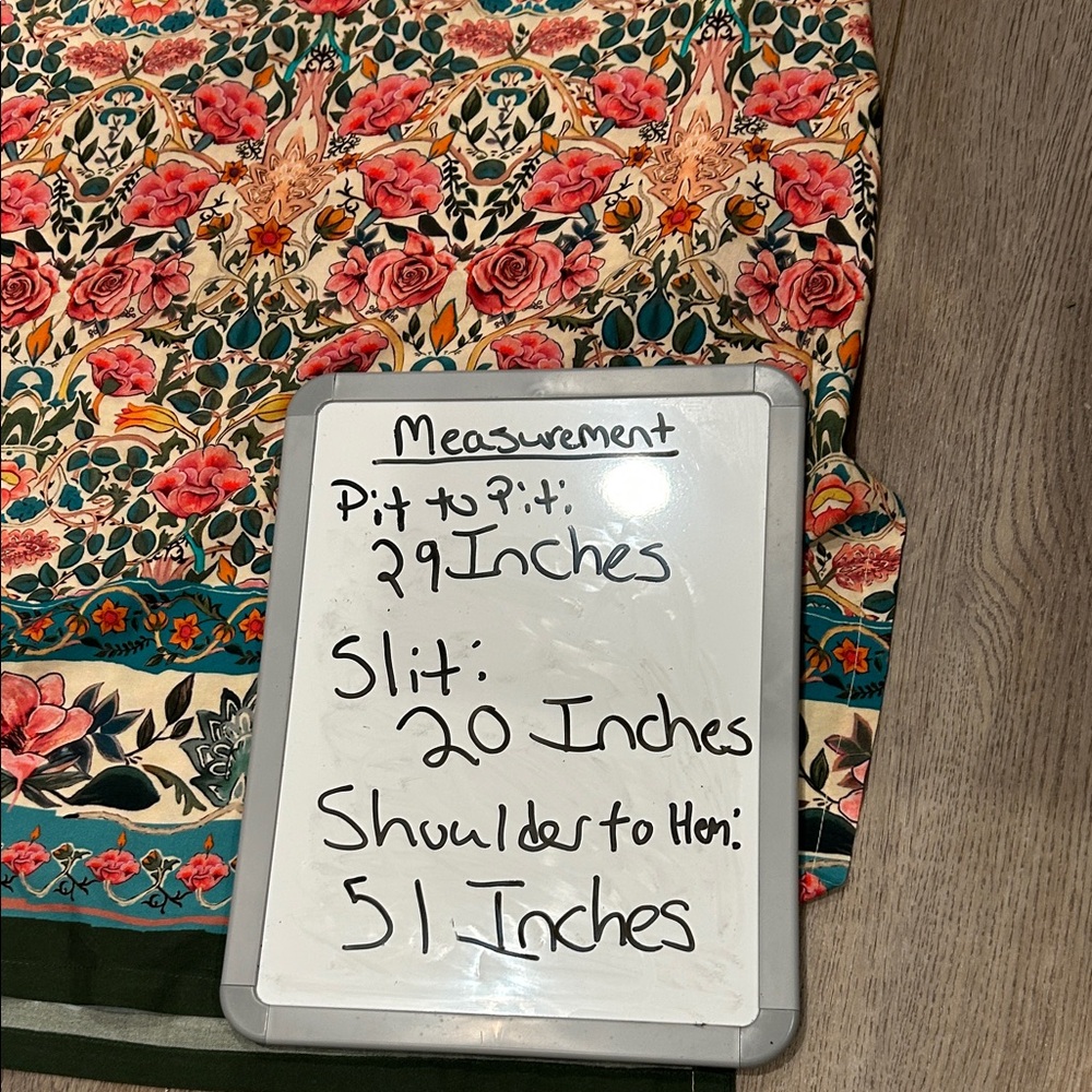 Natural Life Women’s Dara Midi Multicolor Floral Boho Tassels Dress SizeXL - Picture 11 of 11